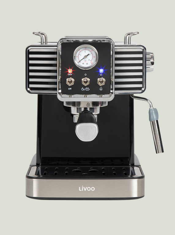 Ekspres do kawy espresso czarny LIVOO