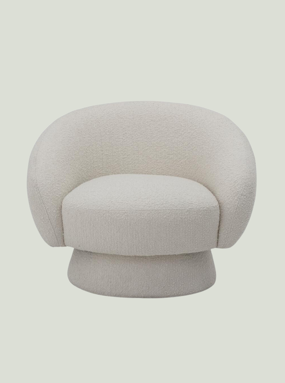 Krzesło Ted Lounge, białe BLOOMINGVILLE