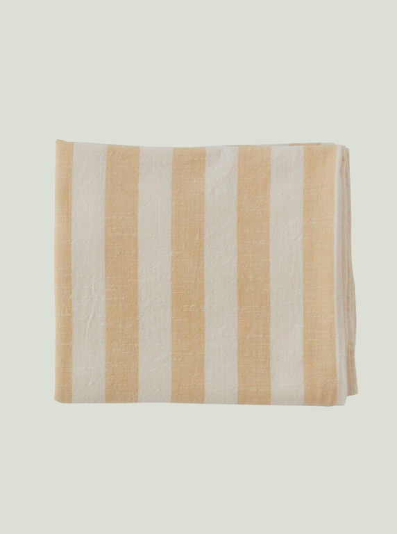 Obrus Striped Tablecloth Vanilla 200x140 cm OYOY